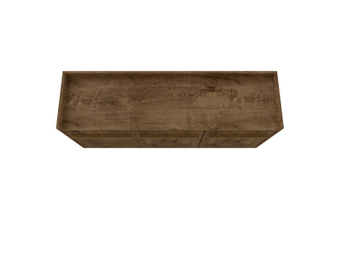 BRADLEY BUFFET 53.54 STAND WITH 4 SHELVES IN RUSTIC BROWN