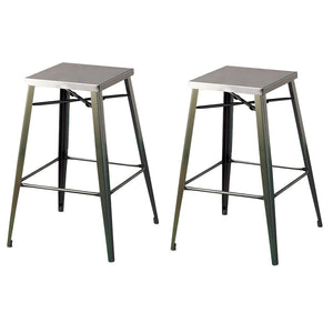 Simon - Metal Bar Stools, 26" set of 2