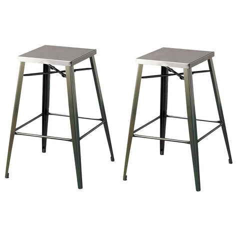 Image of Simon - Metal Bar Stools, 26" set of 2