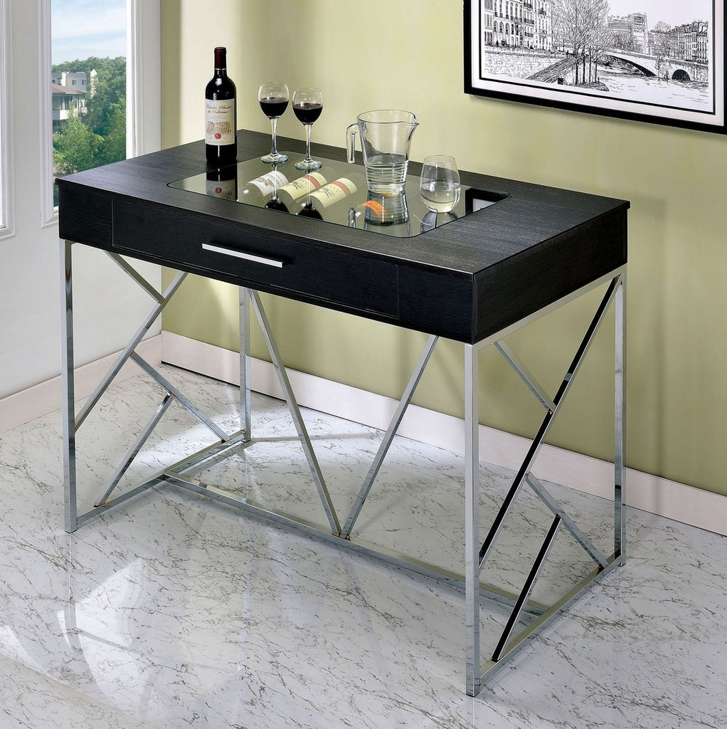Corinne Contemporary 1-Drawer Counter Height Table