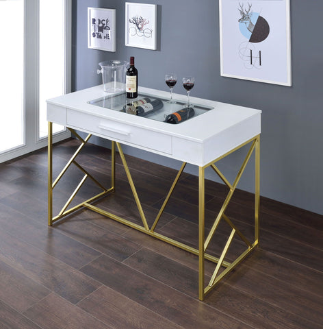 Image of Corinne Contemporary 1-Drawer Counter Height Table